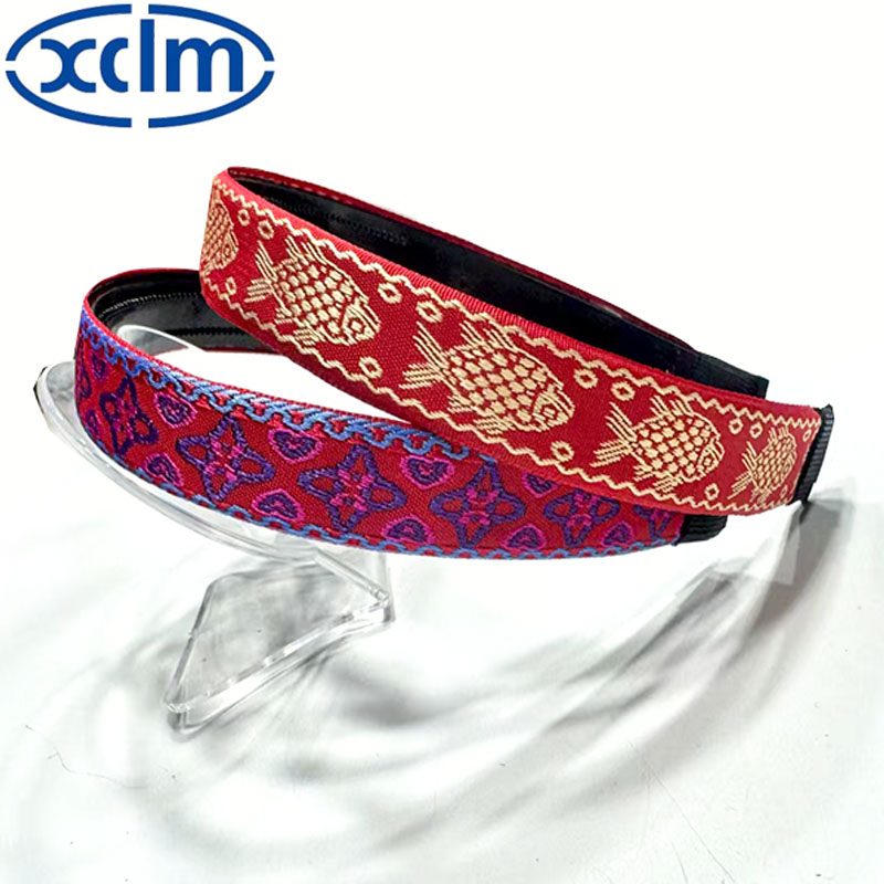 Retro hairpins, wide-brimmed hair bands, embroidered floral hair clips, facial cleansing headbands, new hair accessories, high head, widened and exquisite details Picture