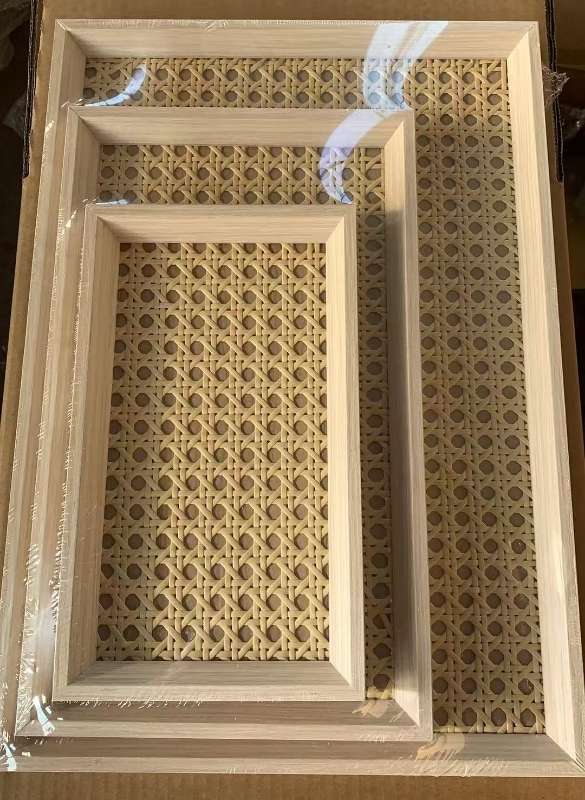Handicraft gift tray, decorative fruit plate, candy box tray, ornaments, bamboo fruit plate
