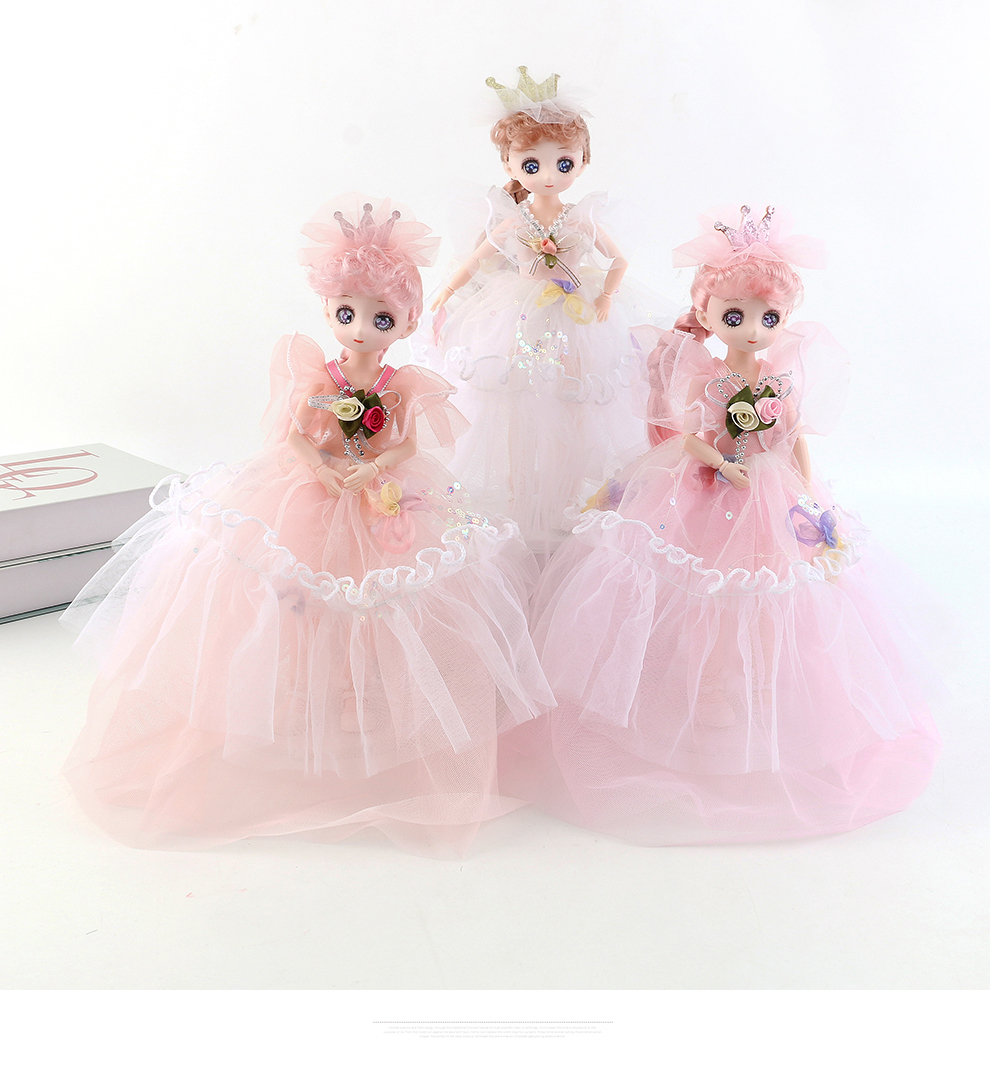 30 cm girl toys, hand bouquets, wedding dresses, princess music, Barbie dolls, girl birthday gifts, children's toys wholesale