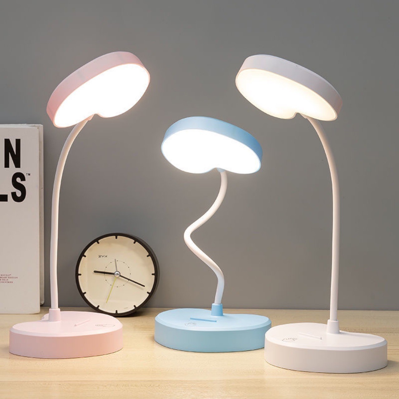 Wholesale desk lamp ledT10 reading lamp, charging eye-protecting student night lamp, bedside lamp, dormitory desktop usb atmosphere charging small desk lamp Item Picture