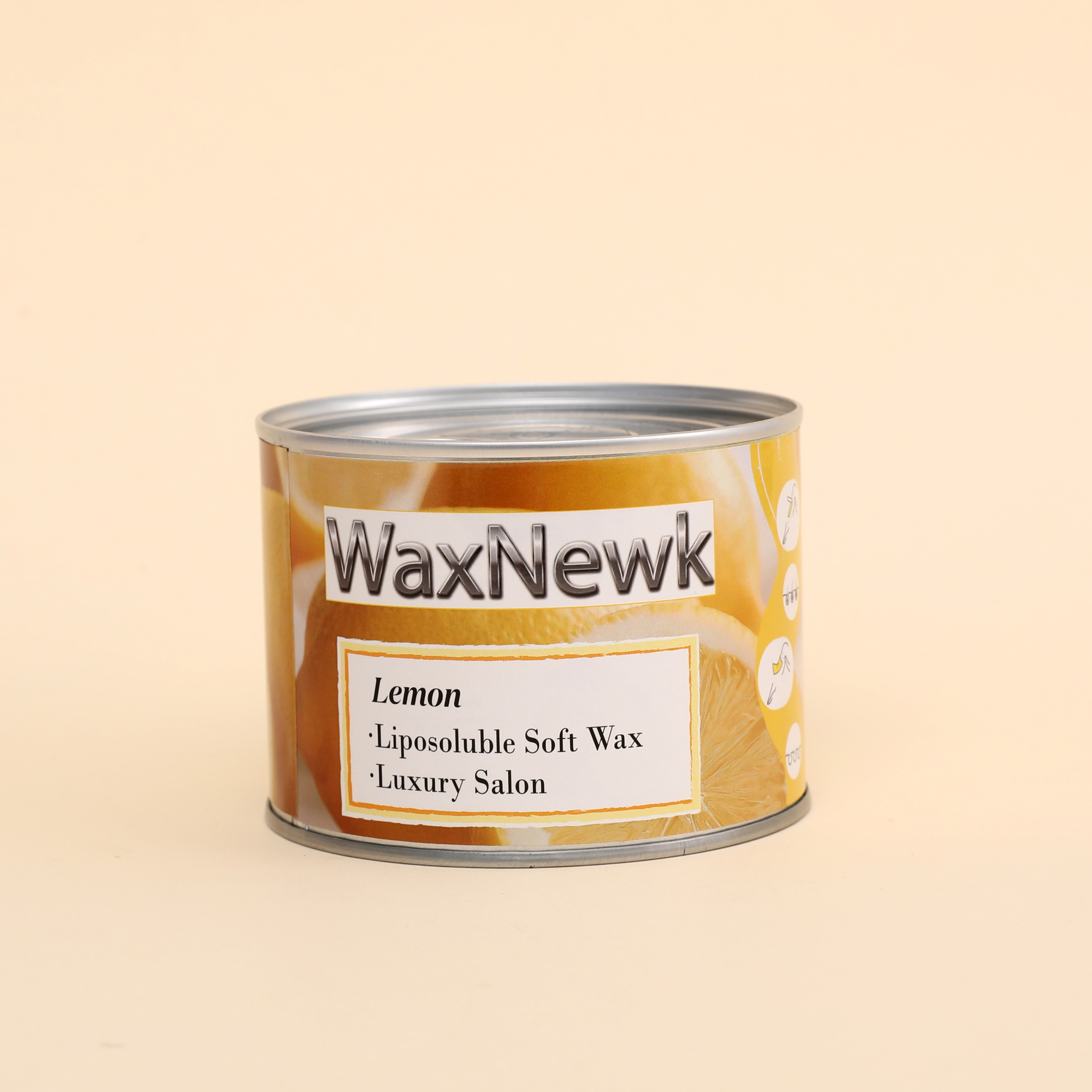 外贸专供WaxNewK 400克柠檬暖蜡soft wax美容院质量脱毛蜡