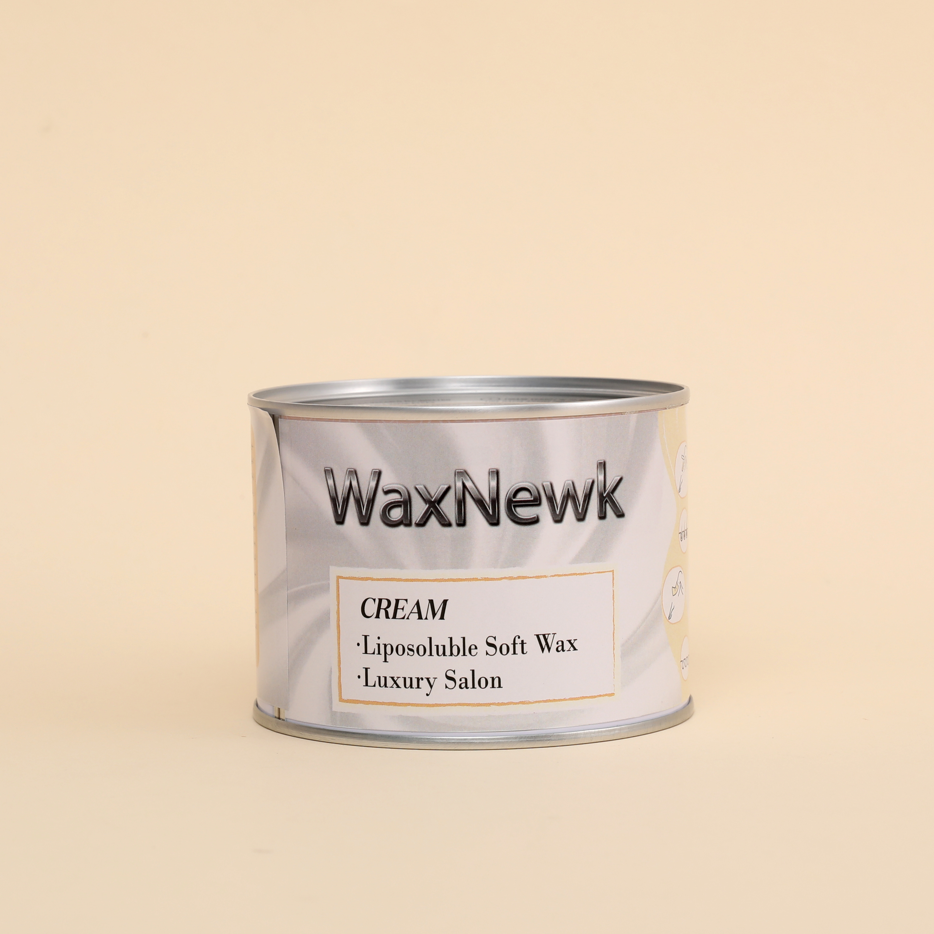 外贸专供WaxNewK 400g奶油暖蜡蜜蜡铁罐脱毛蜡美容院质量脱毛蜡