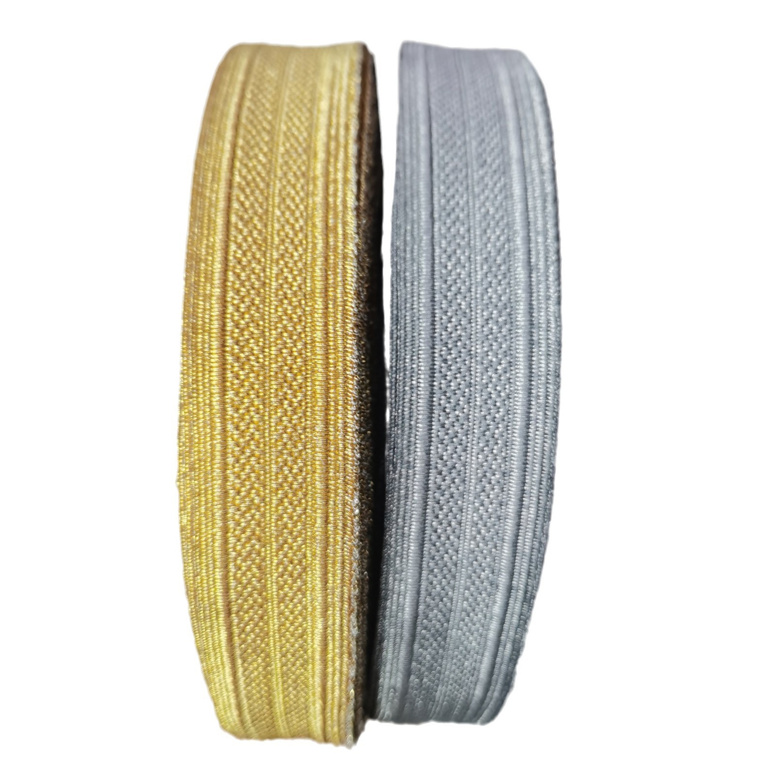 彩色松紧/松紧带/玉米纹松紧带/松紧织带/双层松紧白底实物图