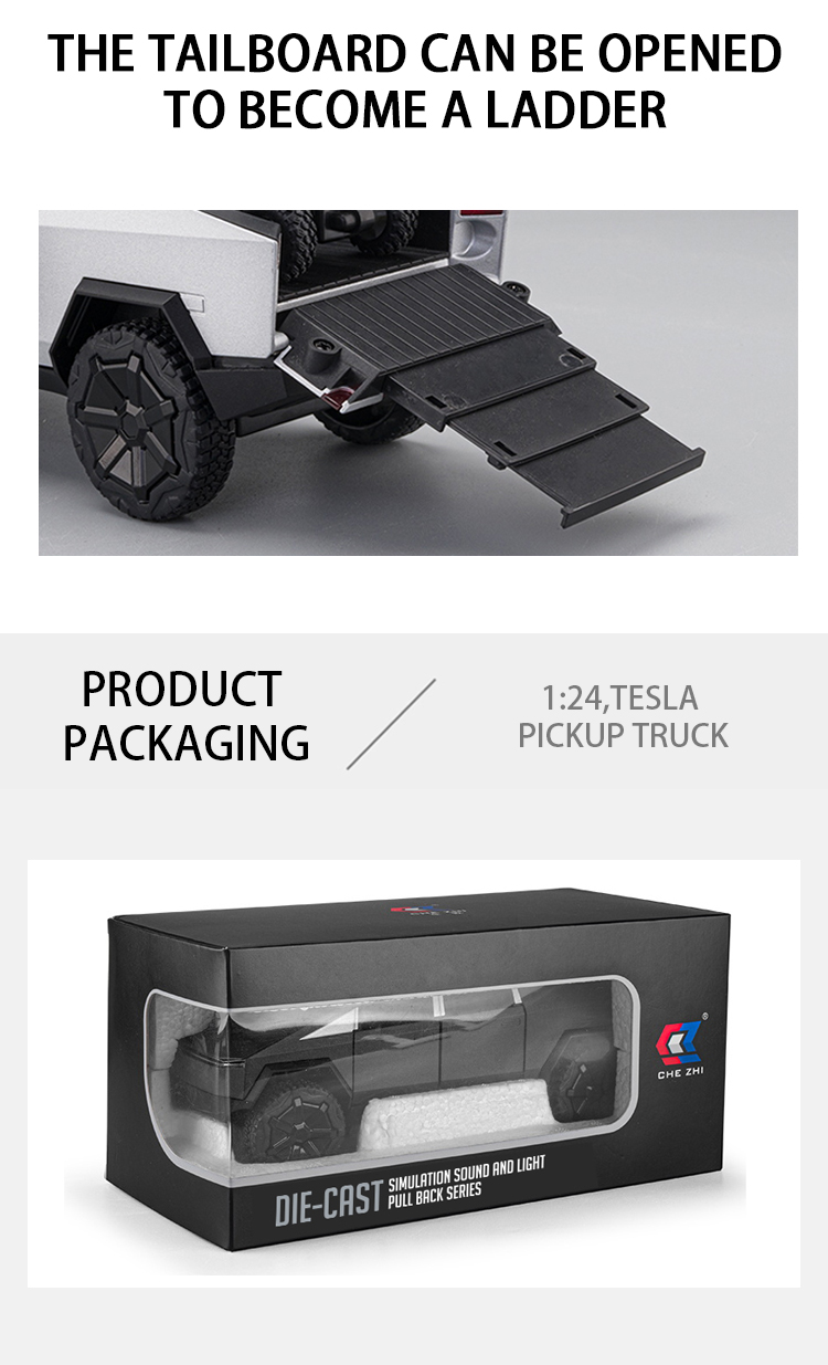 1:24仿真特思皮卡沙滩车合金车模型玩具收藏摆件儿童声光玩具详情6
