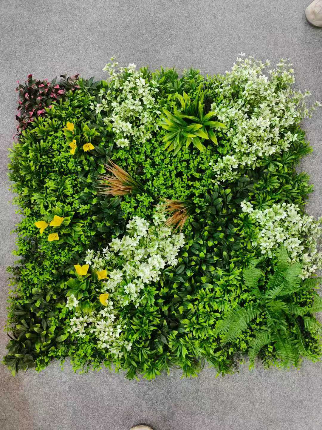 1米X1米绿植墙办公文化仿真园艺玫瑰火把狂欢夜导具仿真花DIY发饰钩织仿真玫瑰花产品图