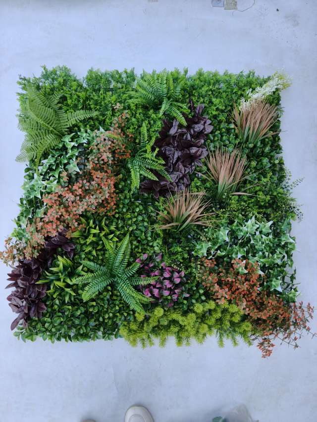 1米X1米绿植墙办公文化仿真园艺玫瑰火把狂欢夜导具仿真花DIY发饰钩织仿真玫瑰花详情图6