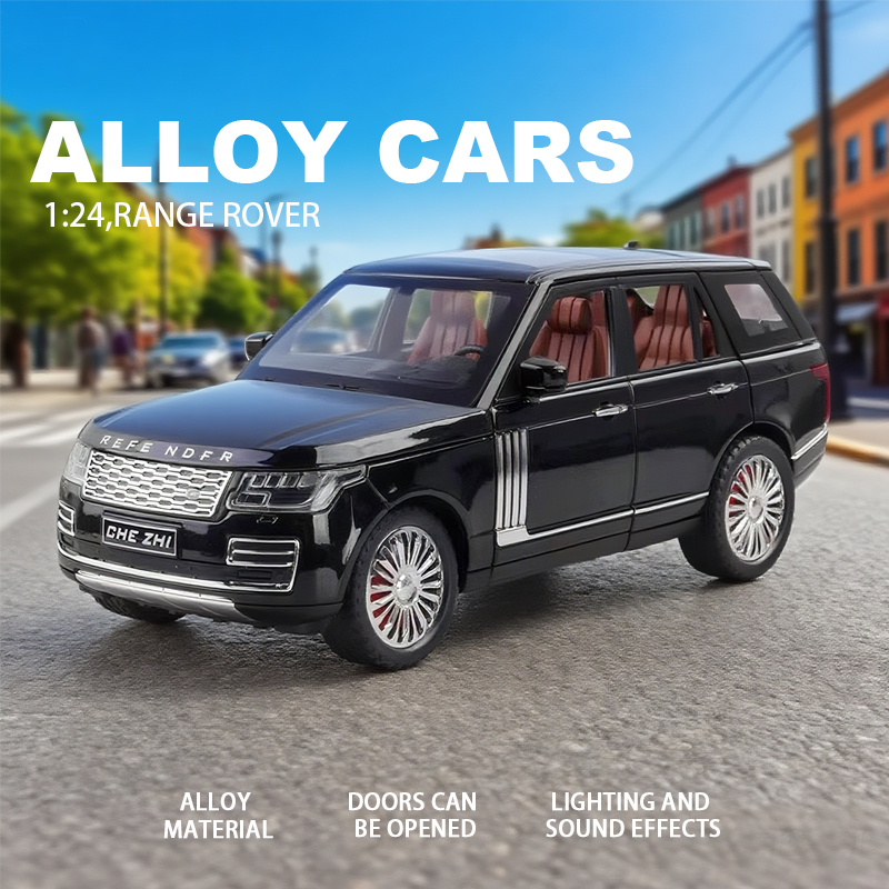 1:24路虎揽胜合金车模型 四轮避震 汽车模型摆件 男孩玩具