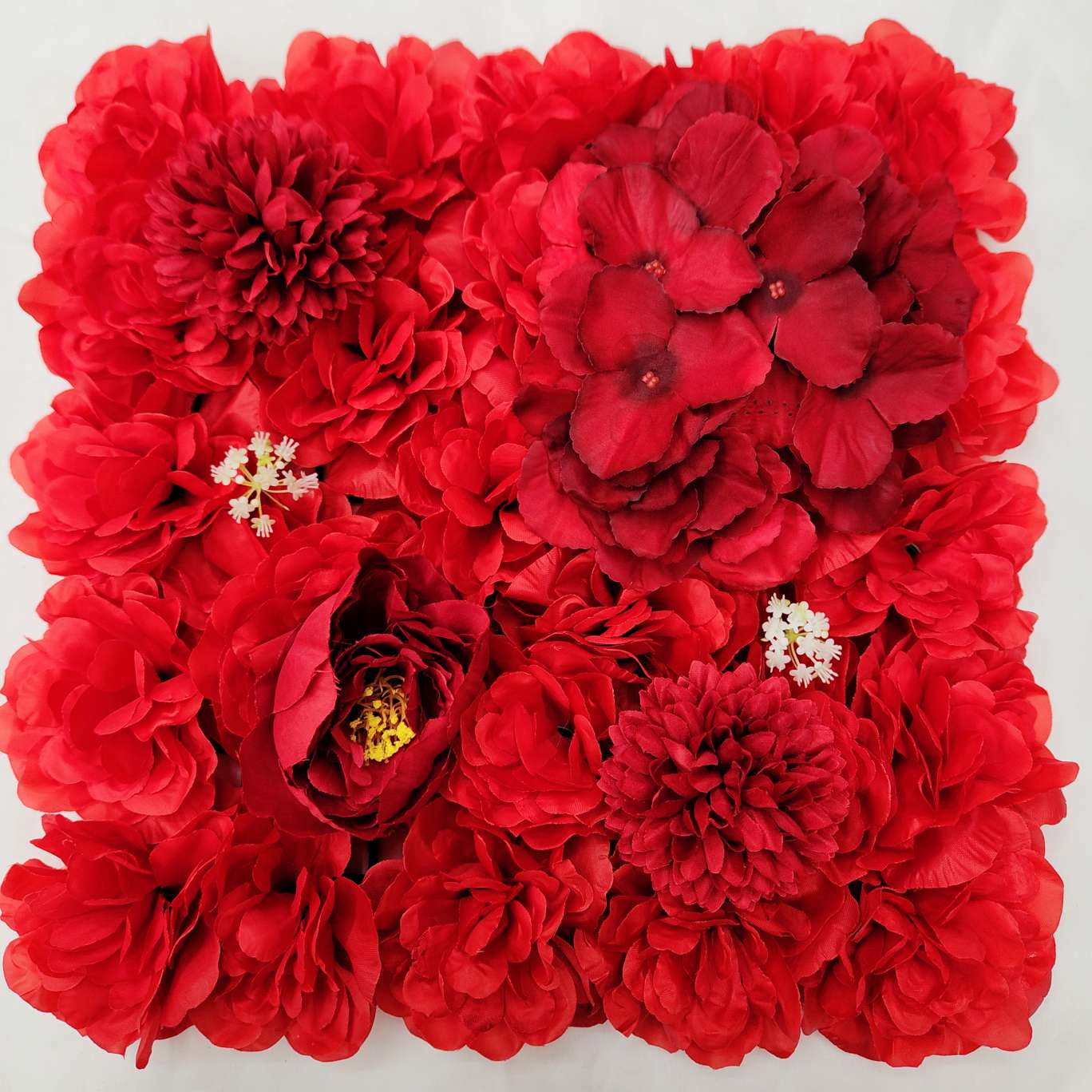 30X30花排办公文化仿真园艺玫瑰火把狂欢夜导具仿真花DIY发饰钩织仿真玫瑰花