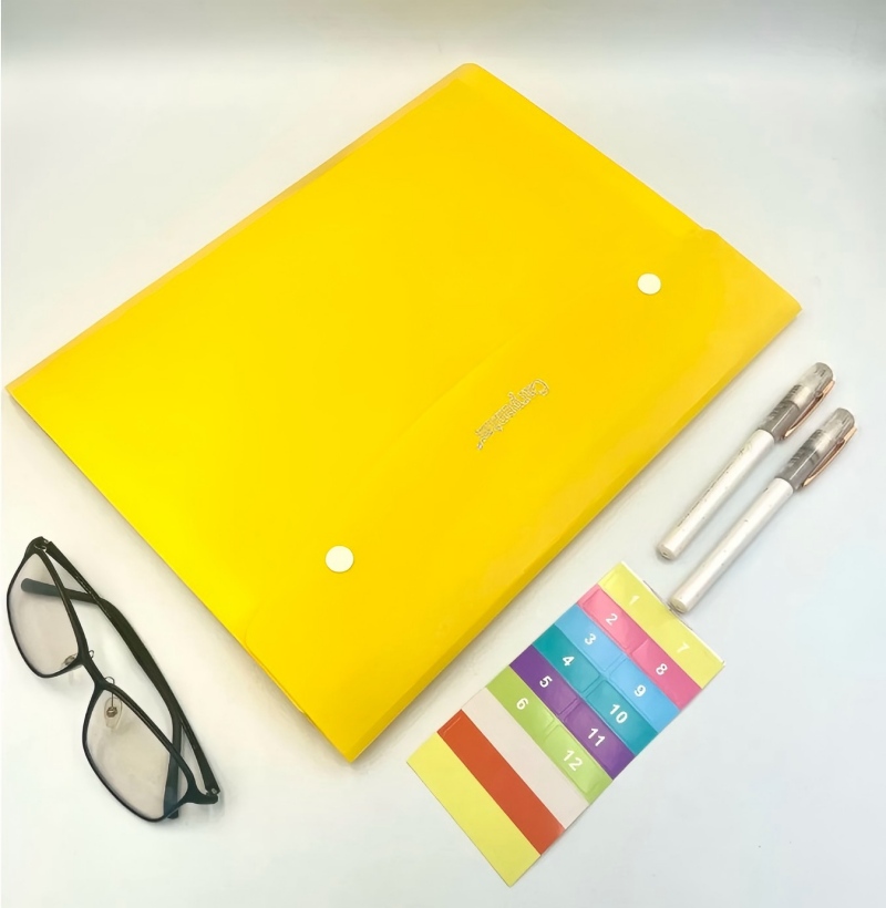Bolsa de documentos A4 portafolio de exámenes de estudiante kit de información paquete de órgano de 8 páginas facturas portafolio de almacenamiento pic 3