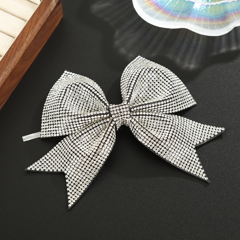 超闪吸睛满钻大蝴蝶结装饰时尚夸张发饰配件手工DIY水钻蝴蝶结