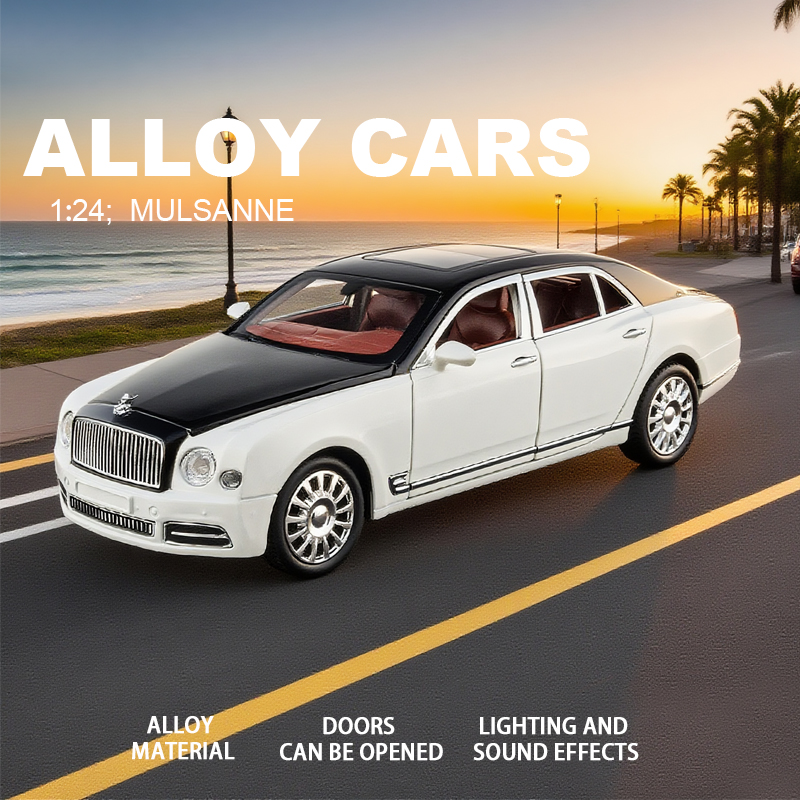 1:24宾利慕尚仿真合金车模汽车模型金属玩具车摆件男孩玩具