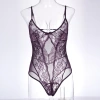 European and American style lace sexy open-crotch jumpsuit, fun pajamas, French halter top, cut-out mesh fabric patchwork backless underwear Application Scenario