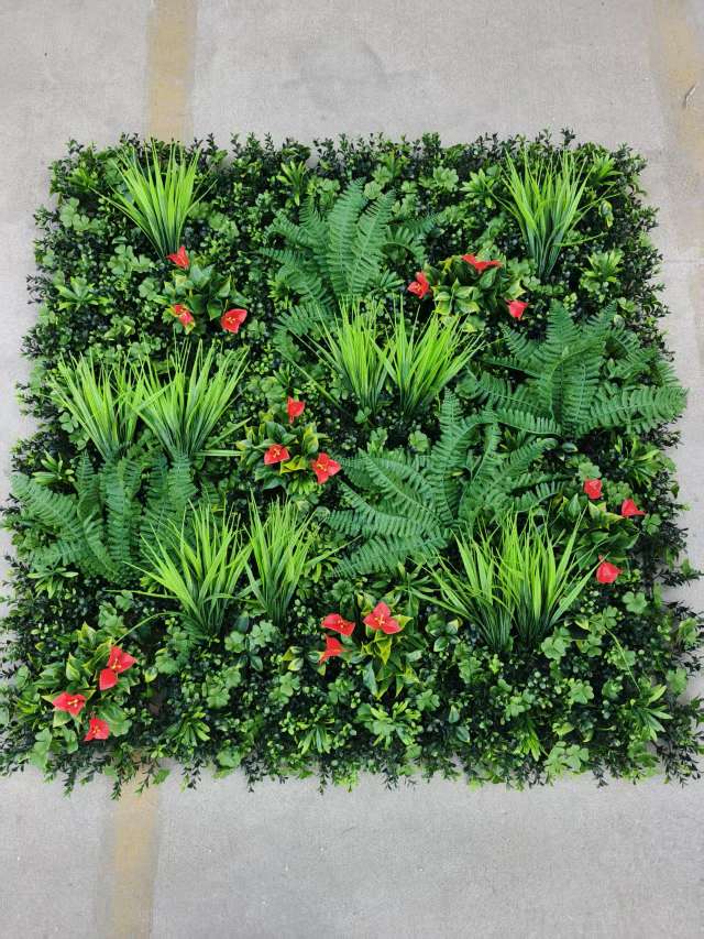 1米X1米绿植墙办公文化仿真园艺玫瑰火把狂欢夜导具仿真花DIY发饰钩织仿真玫瑰花详情图10