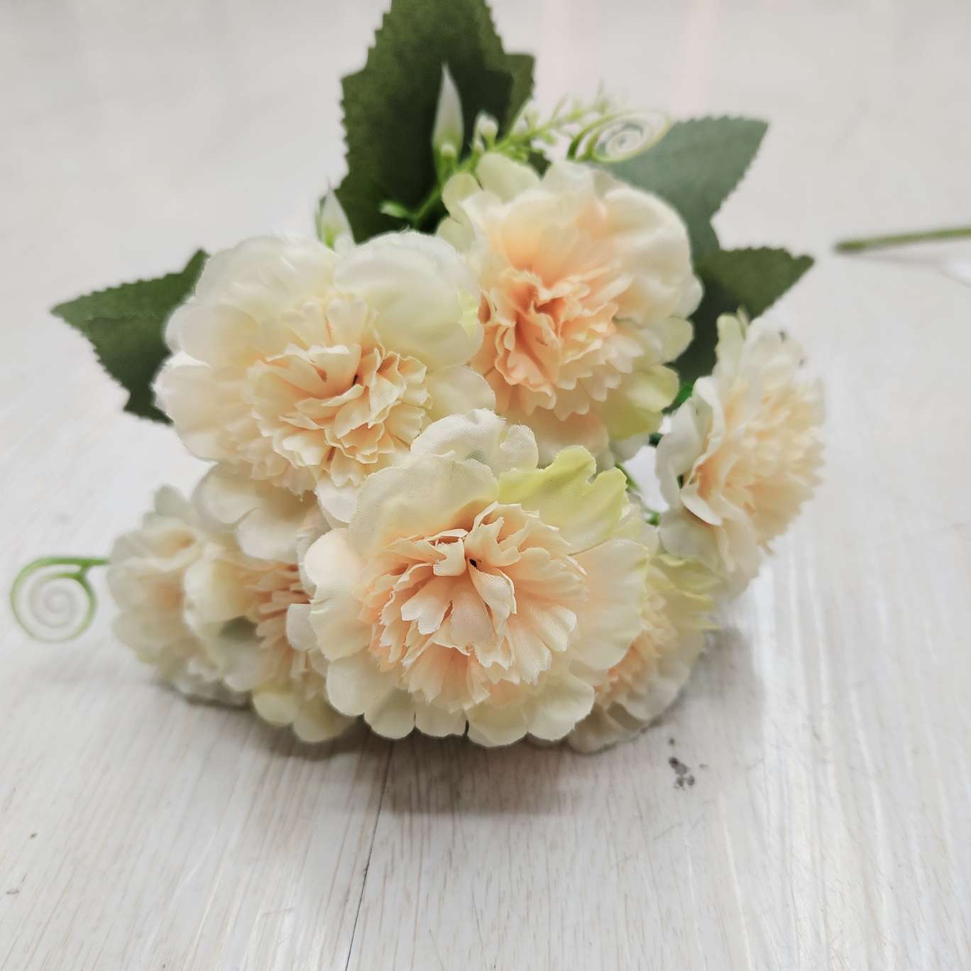 7头迷你康乃馨办公文化仿真园艺玫瑰火把狂欢夜导具仿真花DIY发饰钩织仿真玫瑰花详情图7