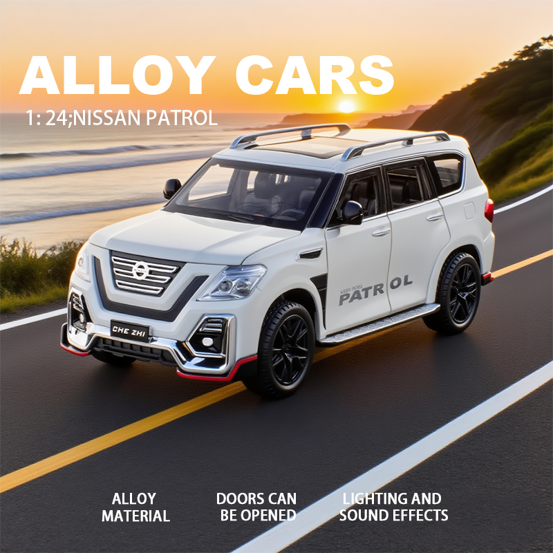 1:24仿真日产途乐越野车合金车模汽车摆件男孩礼物玩具