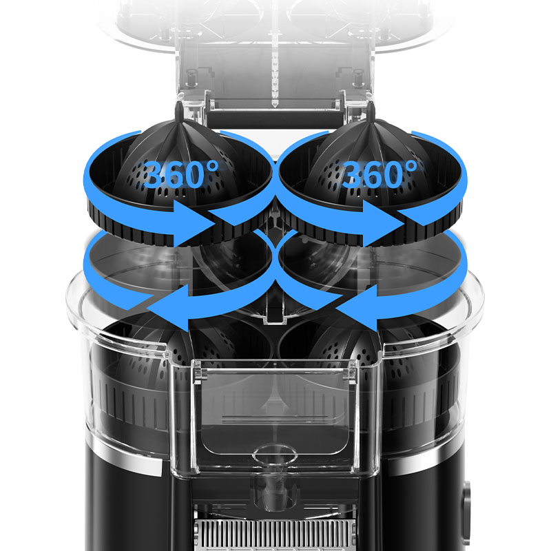 New double-head juicer, easy to operate, powerful, fast and intelligent juicer Item Picture