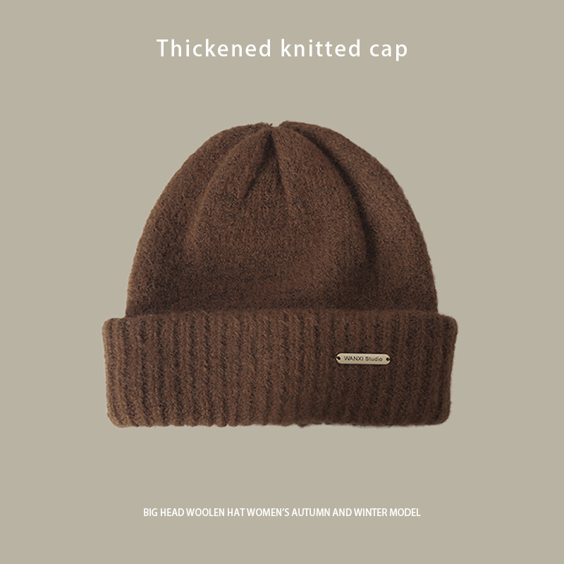 Hat Women's Autumn and Winter 2024 New style ear-protecting, knitted, warm woolen hat, headband, cold hat for winter Item Picture