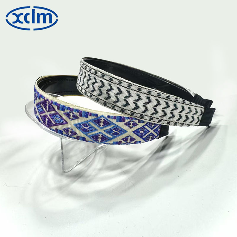 Retro ethnic Wa brocade hair accessory, wide-edge limited edition hair band, hair clip, new style, elegant headband, simple and elegant Specification image