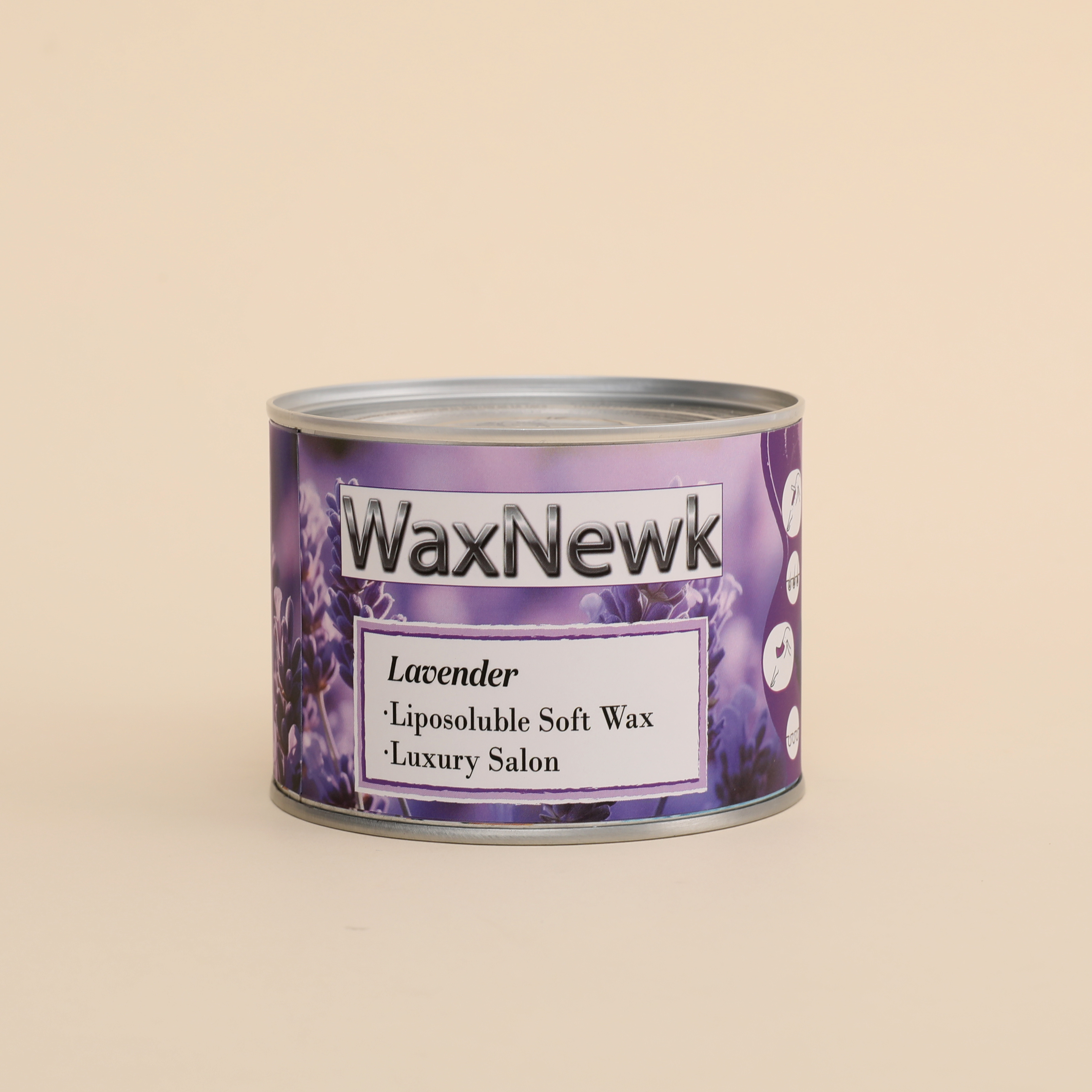 外贸专供WaxNewK 400克薰衣草暖蜡蜜蜡strip wax 美容院质量脱毛蜡