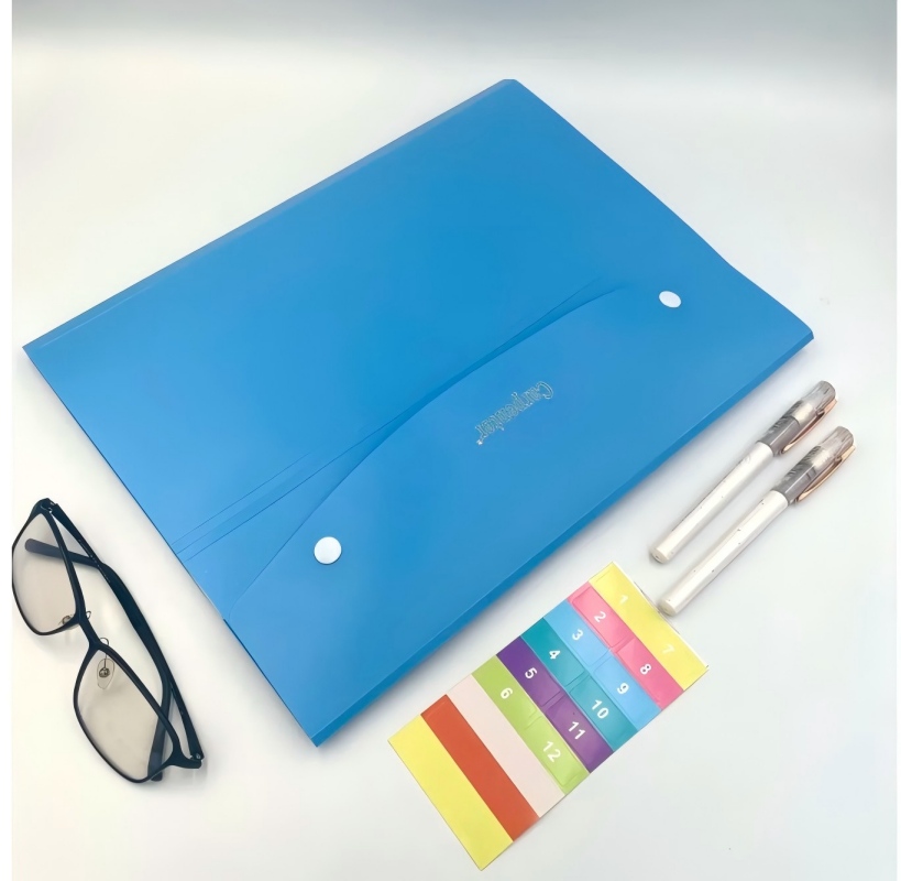 Bolsa de documentos A4 portafolio de exámenes de estudiante kit de información paquete de órgano de 8 páginas facturas portafolio de almacenamiento pic 1
