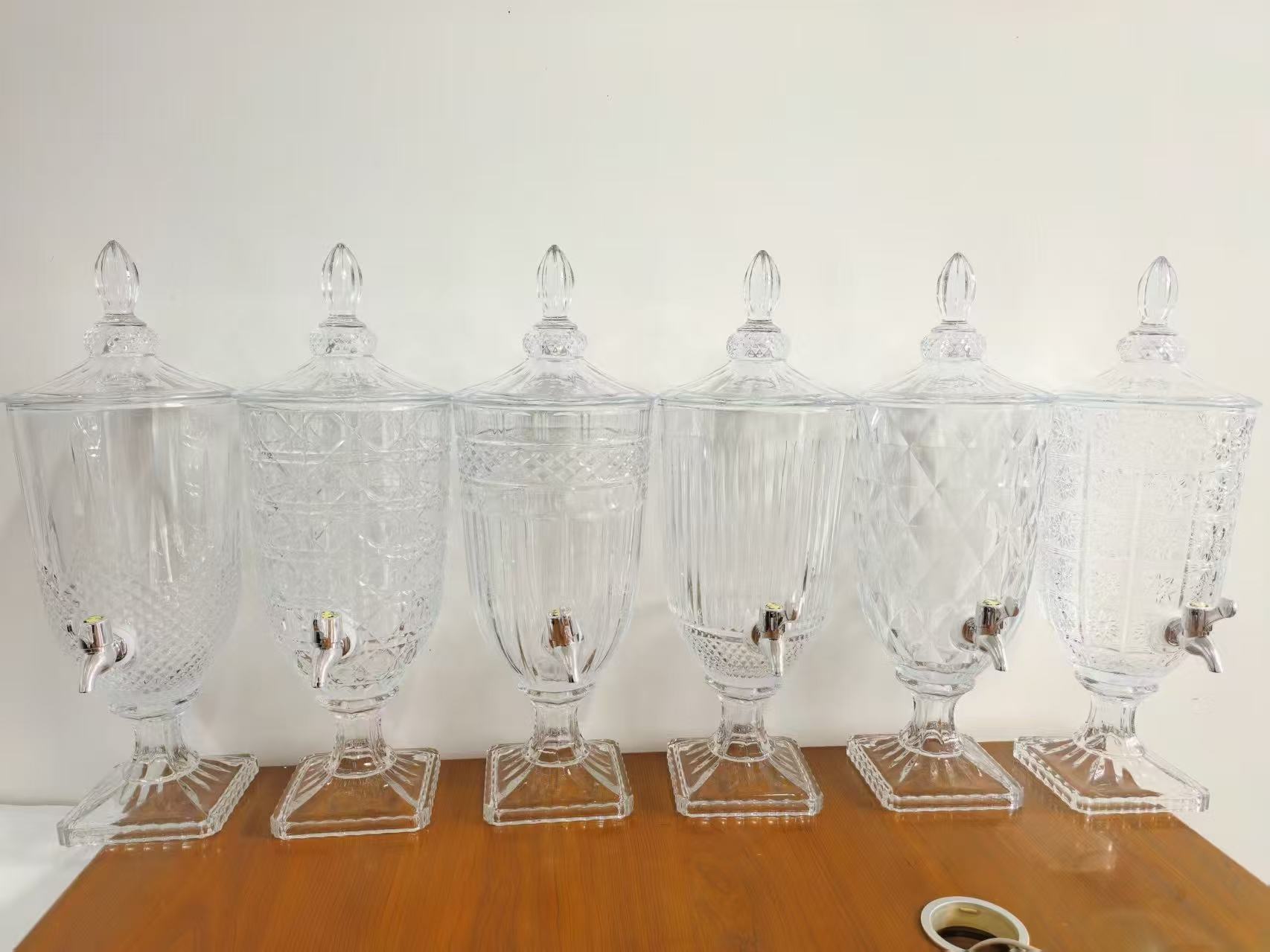 玻璃杯/竹节杯/杯子/玻璃杯杯子/茶具杯子白底实物图