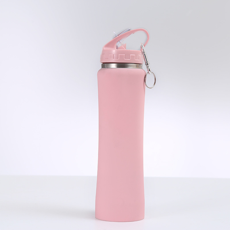 750ML waist-shaped cup, large-capacity stainless steel straw cup, insulated cup, slim waist cup, portable water bottle, travel cup pic 9