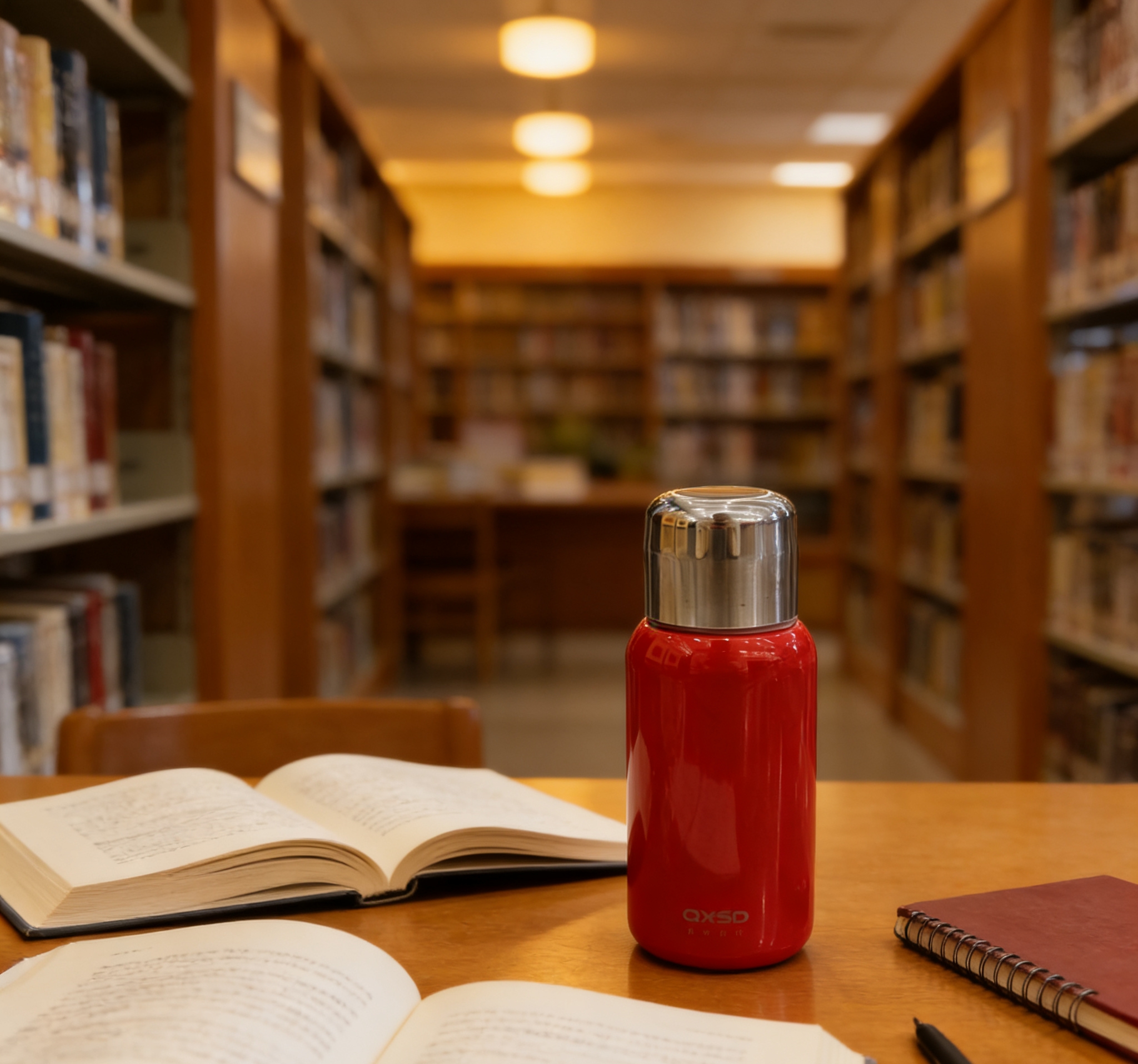 Double-layer vacuum insulated cup, women's portable compact car water cup, one-button opening lid, red high appearance level water cup, insulated cup, portable pocket cup, stainless steel vacuum insulated bottle, car bouncing lid drinking cup wholesale details Picture