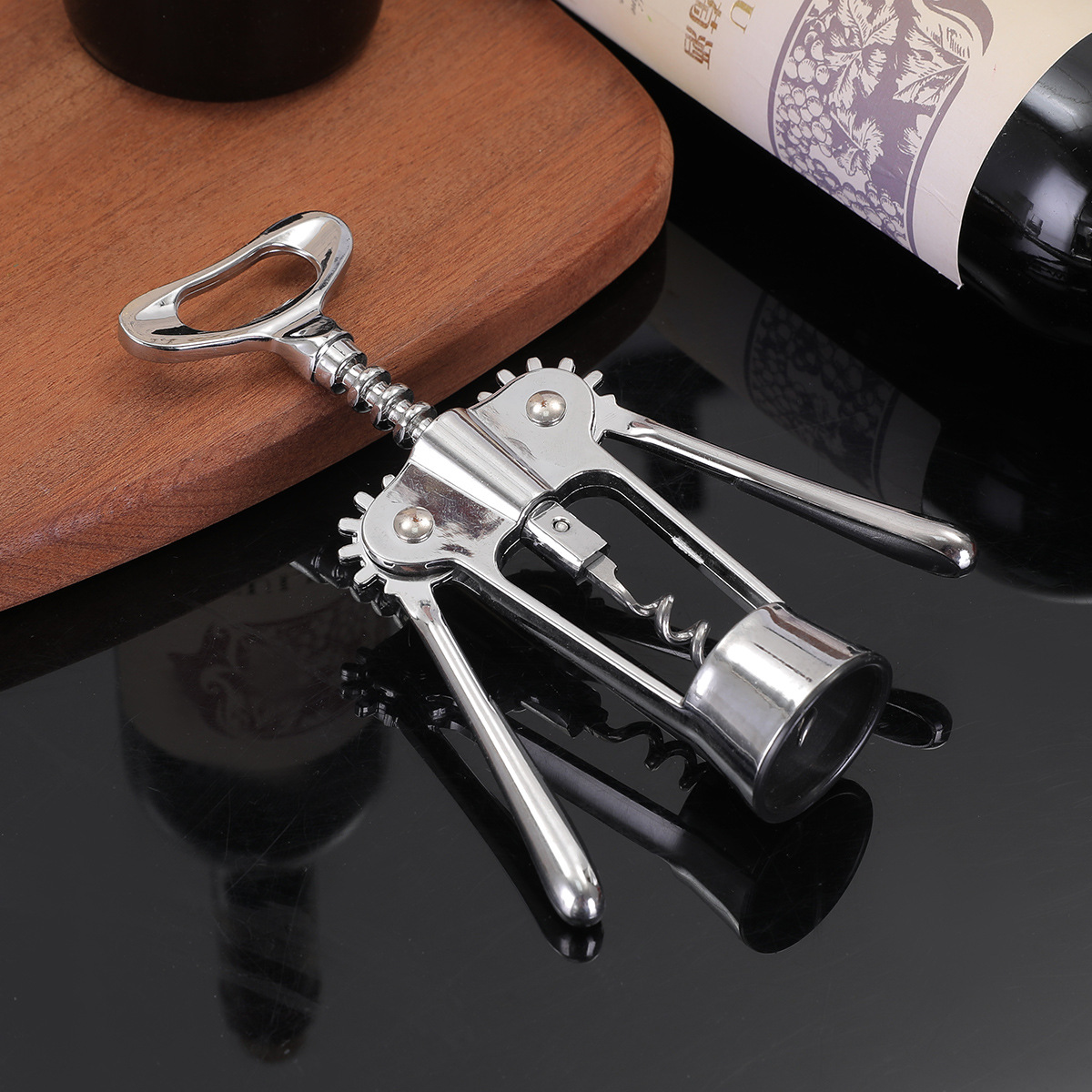 Zinc alloy water drop handle wine bottle opener, a wine bottle opening tool details Picture