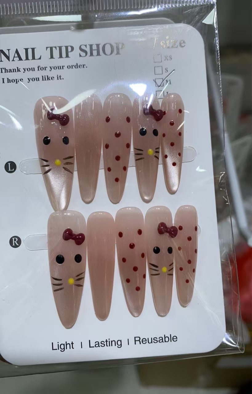 猫眼简约爆款穿戴甲气质显白假指甲美甲纯色轻奢甲片工厂批发定制详情图10