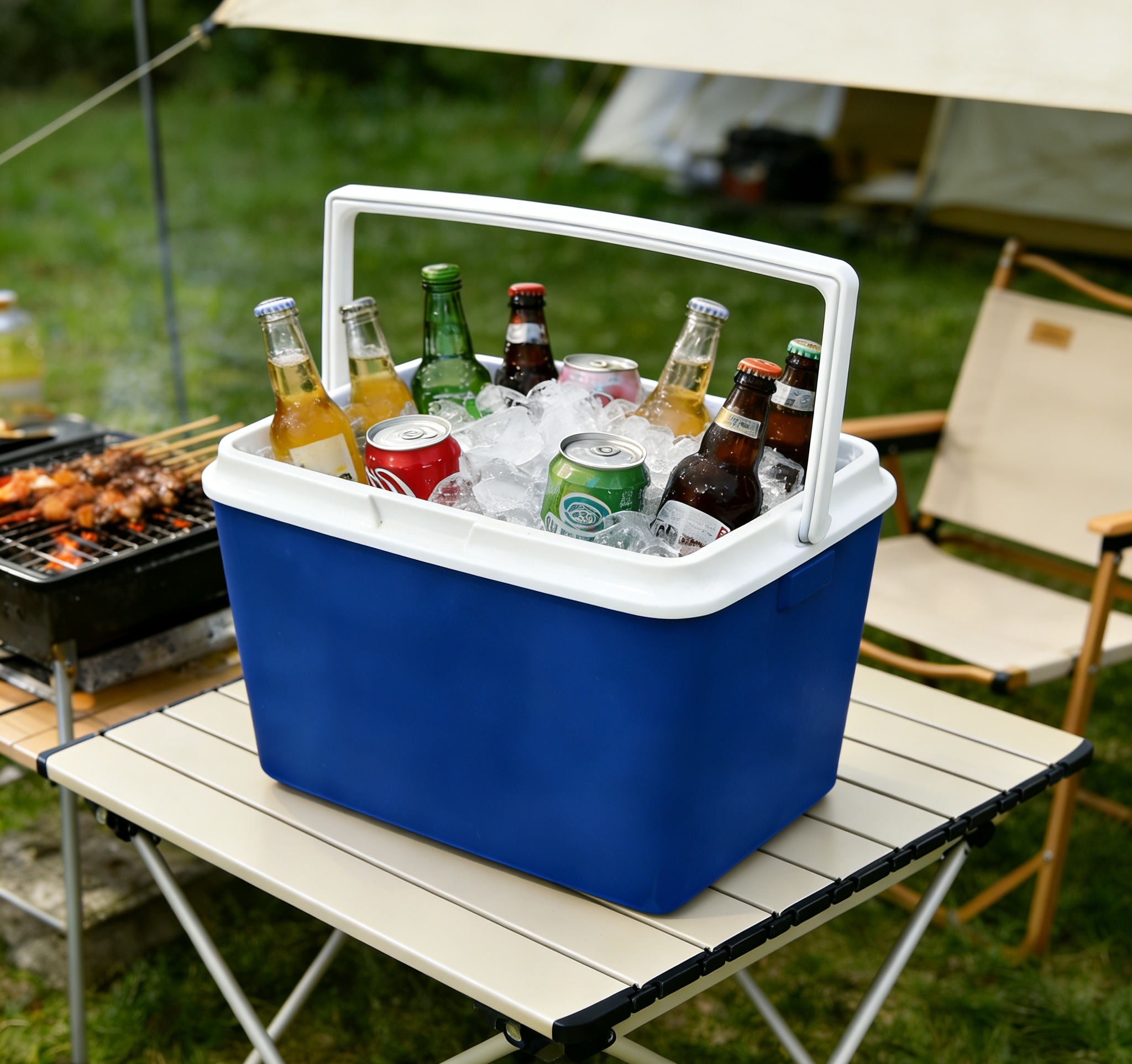 户外便携保温箱冷藏箱家用车载食品保鲜冰桶手提式保冷箱 手提保温冰桶便携户外露营野餐冷藏箱食品饮料保鲜箱