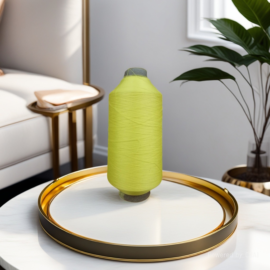 Direct sales of nylon high-elastic filament from the manufacturer. Colored nylon elastic filament in stock. Nylon high-elastic filament 40D, 70D, 200D, light yellow Item Picture