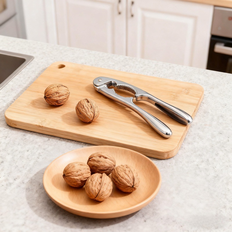 锌合金水滴柄核桃夹多功能坚果松子榛子开壳器