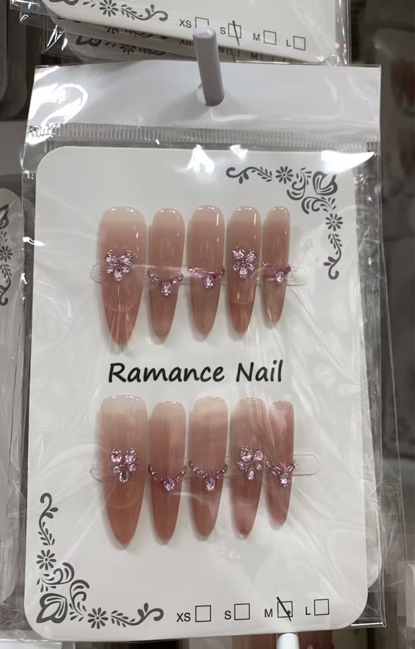 猫眼简约爆款穿戴甲气质显白假指甲美甲纯色轻奢甲片工厂批发定制详情图16