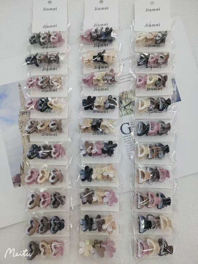 新年红色发夹发夹鲨鱼夹鸭嘴夹头饰发饰品发夹抓夹时尚百搭女款抓夹抓夹发夹