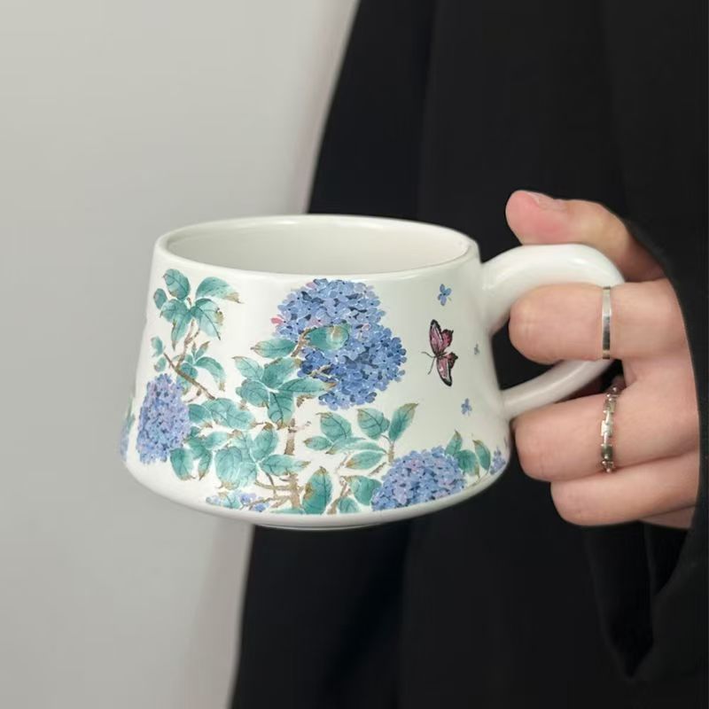 杯子/陶瓷杯/马克杯/仿搪瓷陶瓷杯/陶瓷杯学生可爱细节图