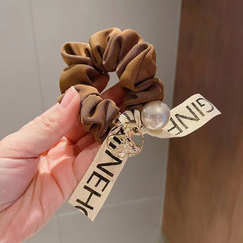 方巾发圈条纹肠圈碎花头花发饰发饰品发圈发饰大发圈女韩版简约百搭5