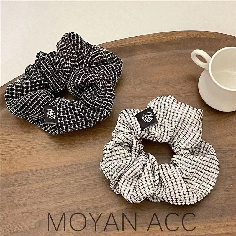 方巾发圈条纹肠圈碎花头花发饰发饰品发圈6大发圈时尚百搭女款方巾发圈头花条纹肠圈碎花发圈大发圈