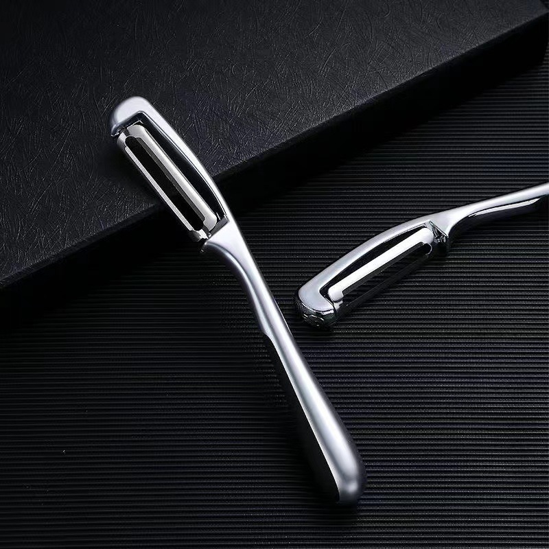 Zinc alloy water drop handle straight peeler, melon peeler and potato peeler Specification image