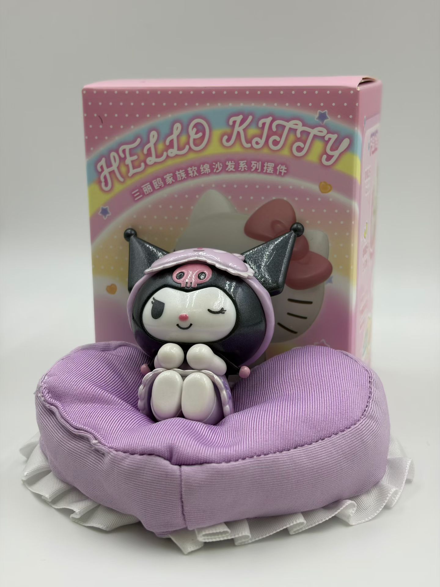 Genuine Sanrio soft sofa figurine, Kuromi Melody Cinnamon Dog desktop figurine, car ornament detail image 4