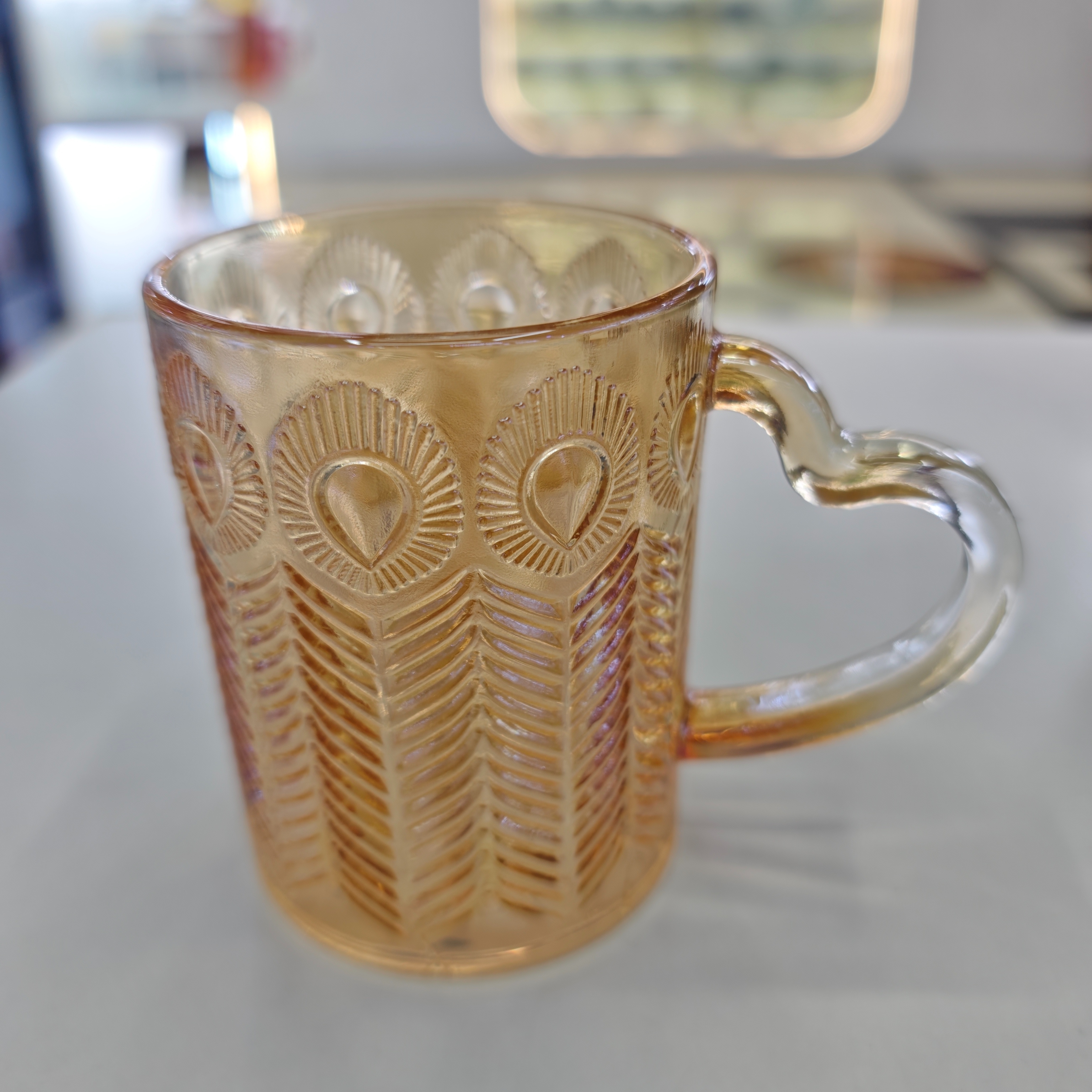 Corazón manija taza taza de té taza de té multiuso taza con manija taza de agua taza de leche premium sense taza de café details Picture