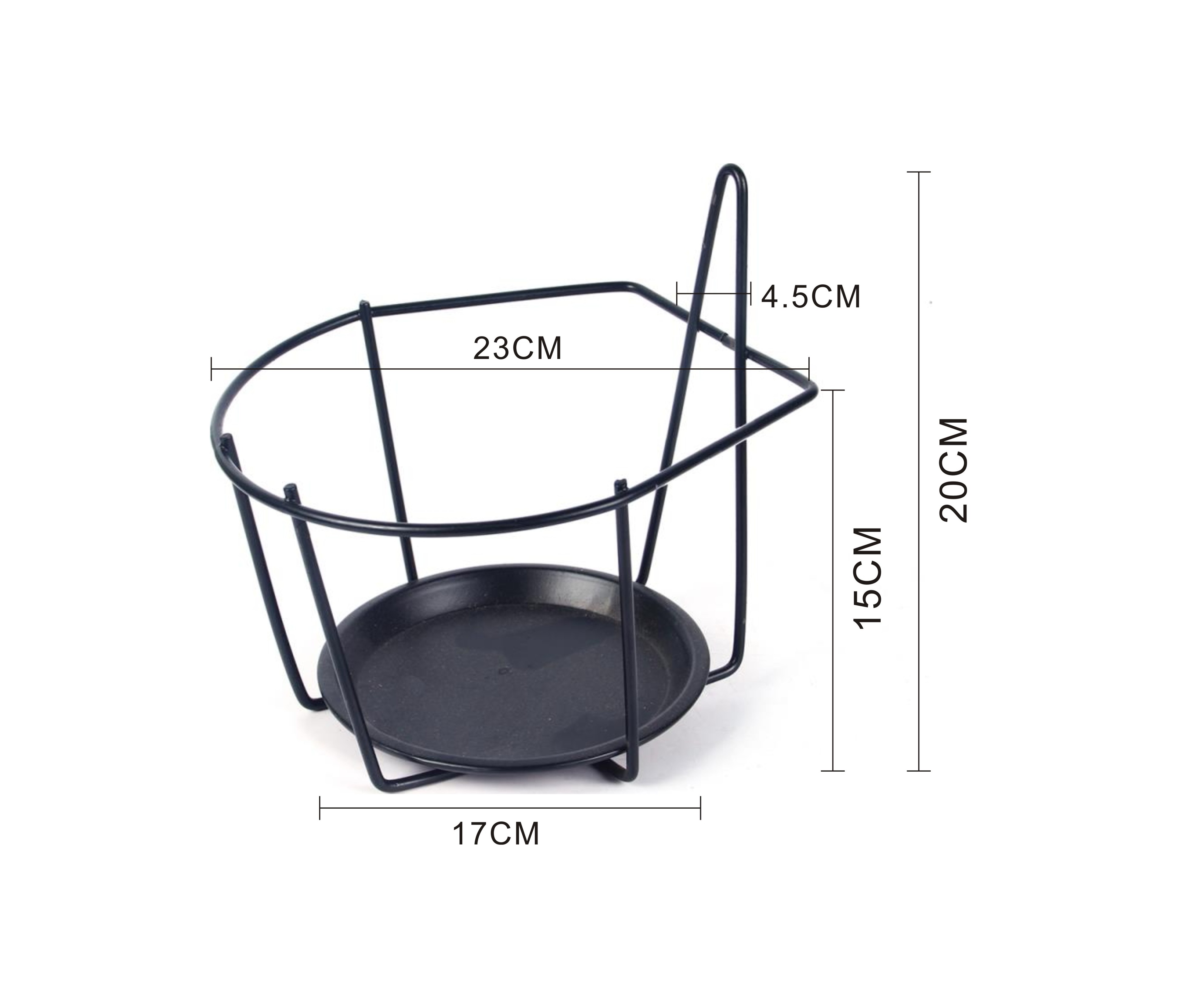 D大钩花架 欧式铁艺阳台花架壁挂多层栏杆悬挂室内窗台花盆架家装景观装饰  托盘花架