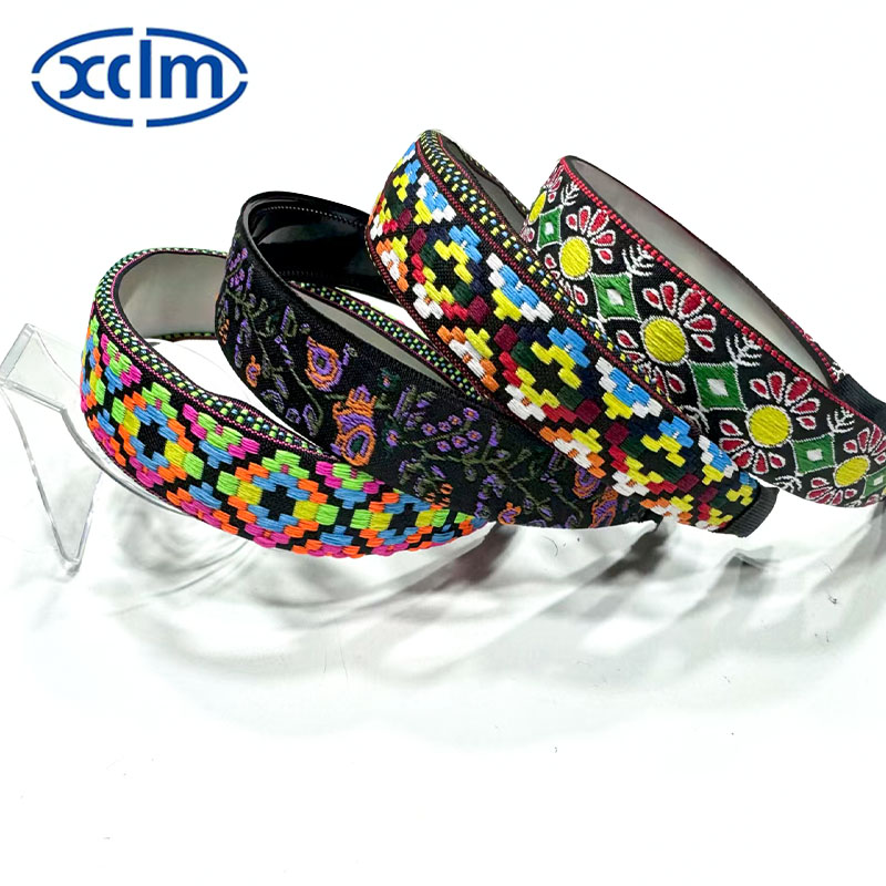 Retro hair clips, wide-brimmed hair bands, embroidered ethnic floral hair clips, facial wash headbands, new hair accessories Application Scenario