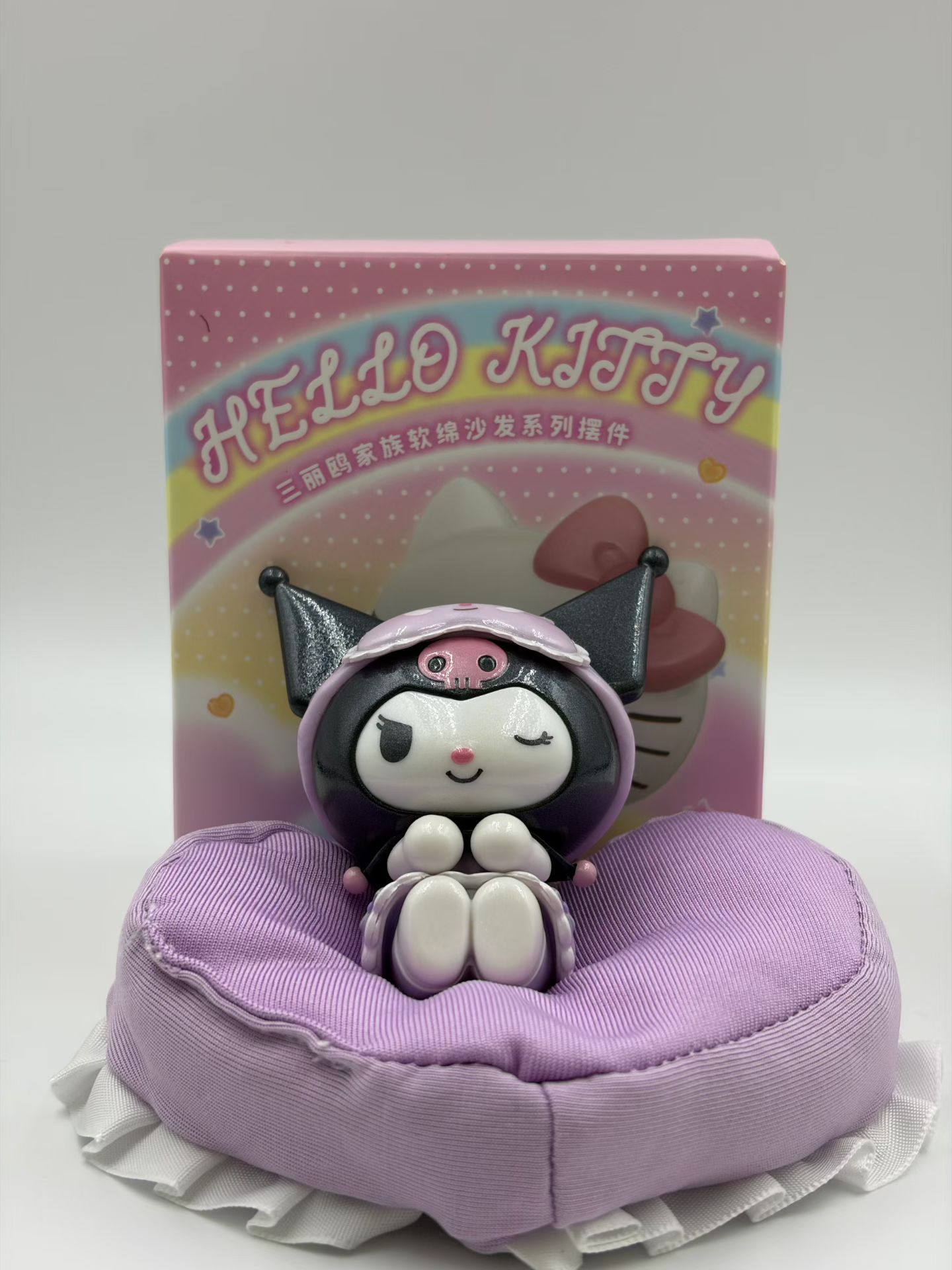 Genuine Sanrio soft sofa figurine, Kuromi Melody Cinnamon Dog desktop figurine, car ornament Specification image
