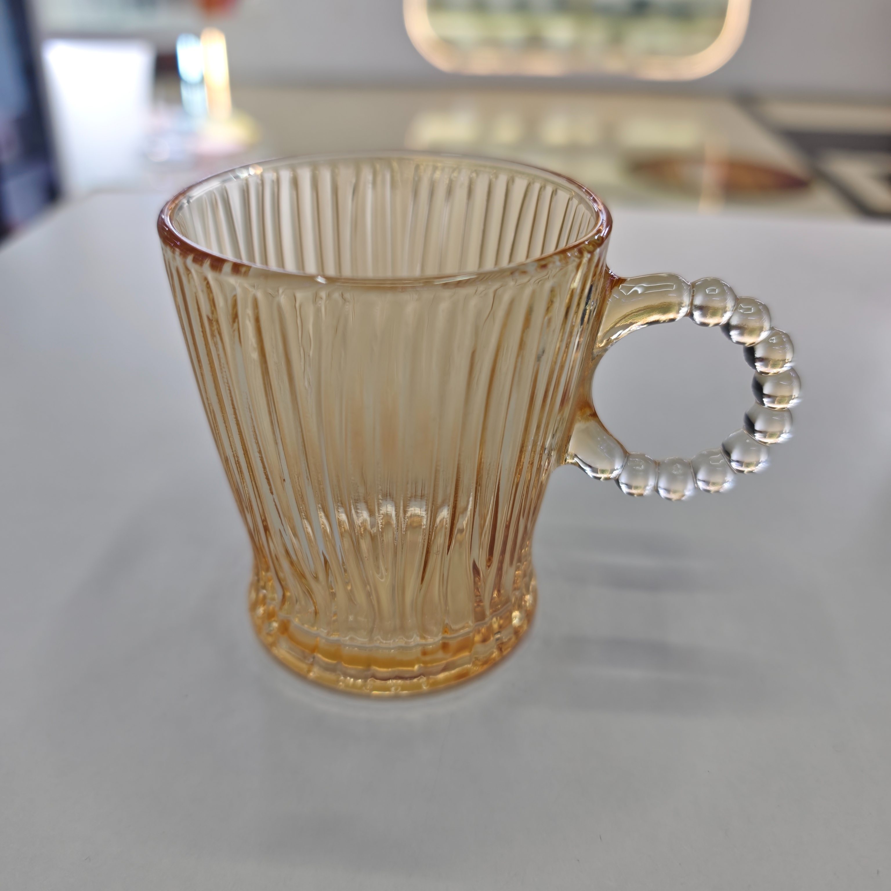 玻璃杯/竹节杯/杯子/玻璃杯杯子/茶具杯子产品图