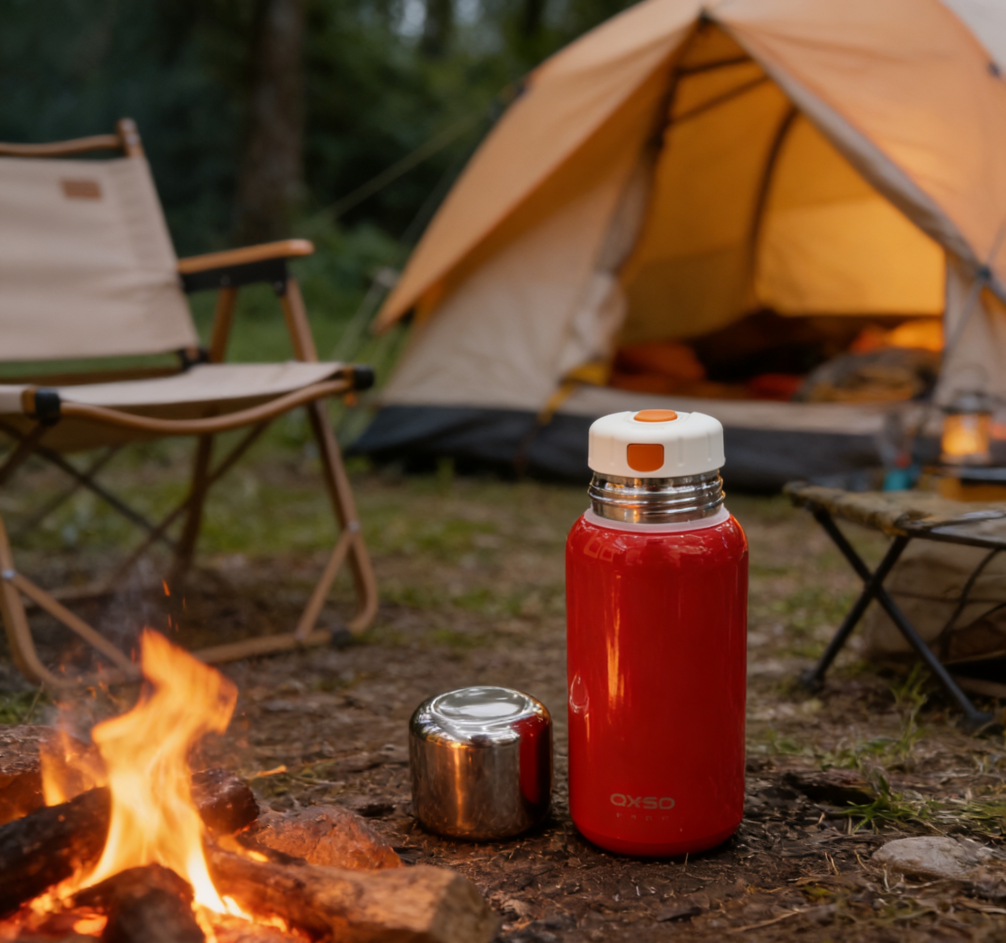 Double-layer vacuum insulated cup, women's portable compact car water cup, one-button opening lid, red high appearance level water cup, insulated cup, portable pocket cup, stainless steel vacuum insulated bottle, car bouncing lid drinking cup wholesale Application Scenario