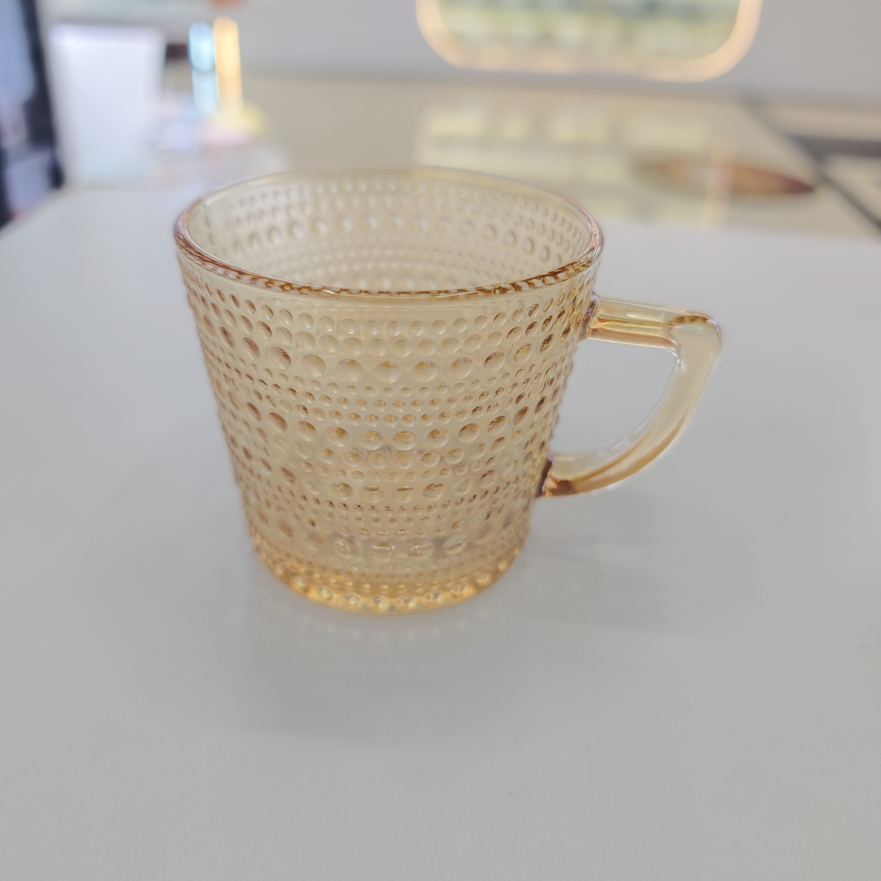 玻璃杯茶具杯子带把手玻璃杯ins风家用客厅喝水杯子高级感牛奶杯咖啡杯