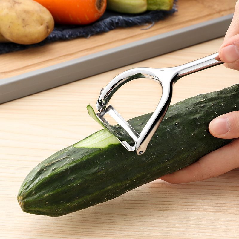 A high-end potato peeler made of zinc alloy with a water drop handle Specification image