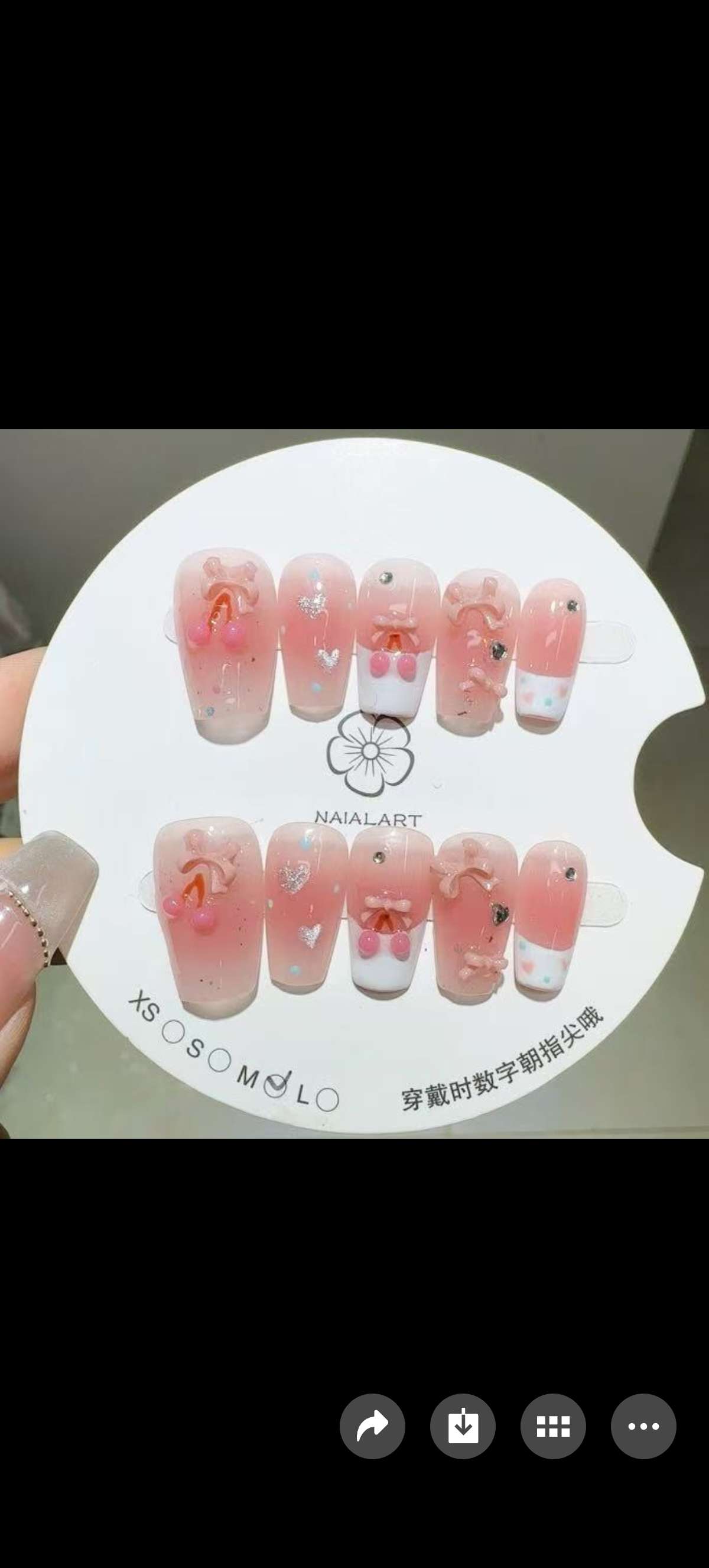 猫眼简约爆款穿戴甲气质显白假指甲美甲纯色轻奢甲片工厂批发定制产品图