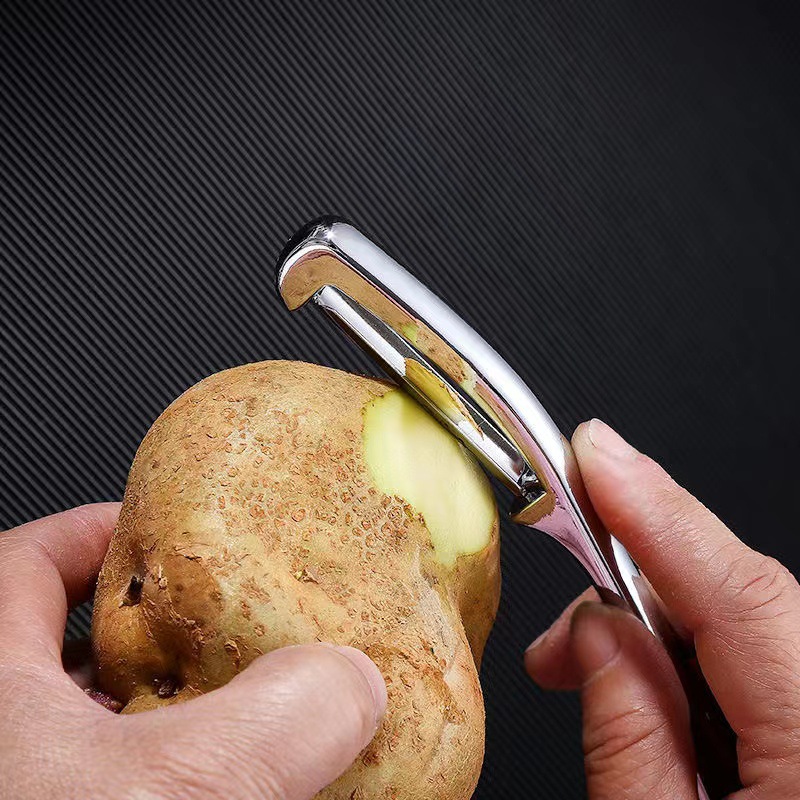 锌合金水滴柄直刨削皮刀瓜刨土豆削皮器