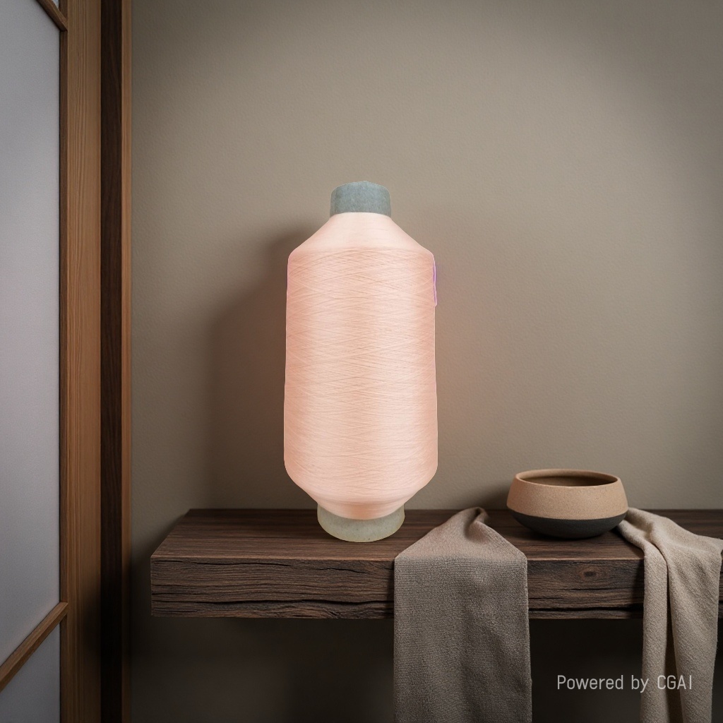 Direct sales of nylon high-elastic filament from the manufacturer. Colored nylon elastic filament in stock. Nylon high-elastic filament 40D, 70D, 200D, light jade color Specification image